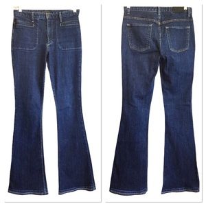 Theory women’s jeans size 29 high rise flare dark